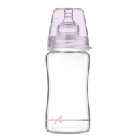 Butelka szklana LOVI Diamond Glass 250 ml Baby Shower Girl