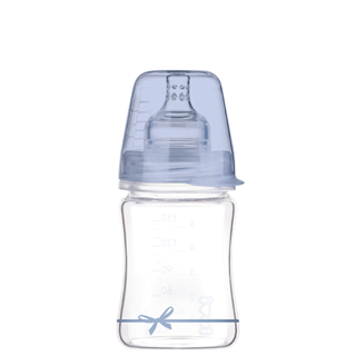 Butelka szklana LOVI Diamond Glass 150 ml Baby Shower Boy