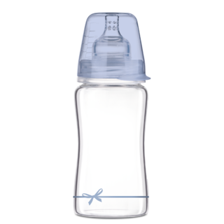 Butelka szklana LOVI Diamond Glass 250 ml Baby Shower Boy
